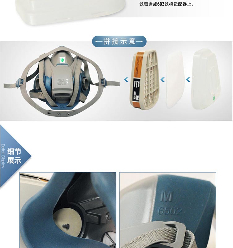 3M 650P塵毒呼吸防護套裝