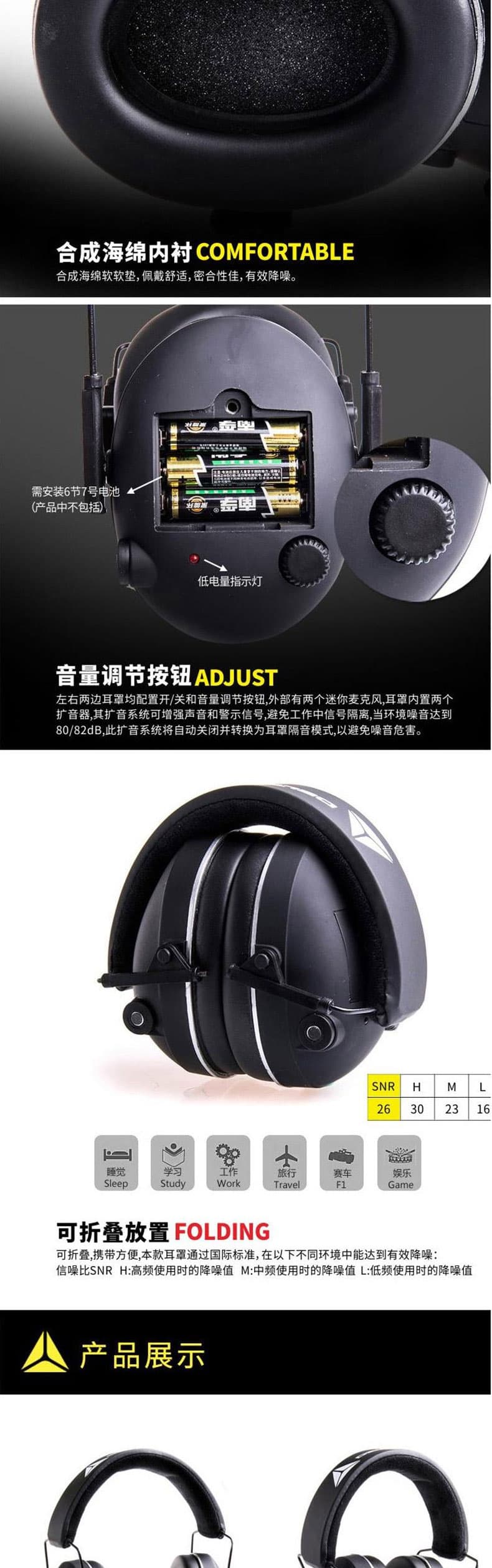 代爾塔 103015 PITSTOP電子耳罩--廣州耳部防護產(chǎn)品廠家